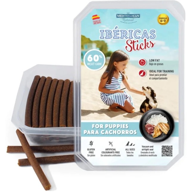 Mediterranean Ημίυγρα sticks Ibericas σε ταπεράκι για κουτάβια 350gr Mediterranean Ημίυγρα sticks Ibericas σε ταπεράκι για κουτάβια 350gr