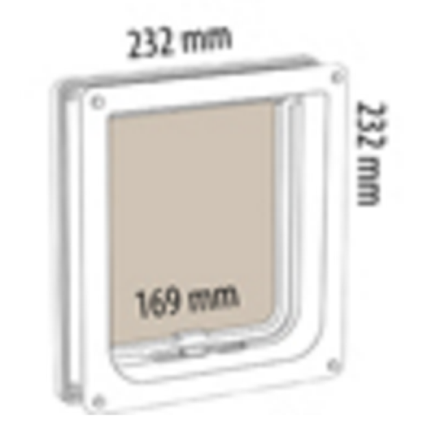 PETSAFE SMARTF MICROCHIP CAT FLAP WHITE PETSAFE SMARTF MICROCHIP CAT FLAP WHITE