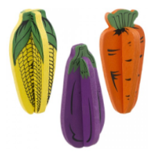 ferplast χρωματιστά λαχανικά/παιχνίδι x2 4x4x8cm