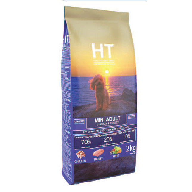 Healthy & Tasty adult mini, chicken 2kg Healthy & Tasty adult mini, chicken 2kg