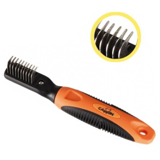camon χτένα με ξυράφι 10 blade dematting combο camon χτένα με ξυράφι 10 blade dematting combο
