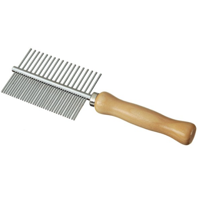 camon χτένα double combο*wooden handle* camon χτένα double combο*wooden handle*