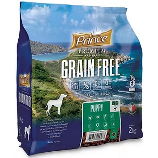 Prince ξηρά τροφή Grain Free Puppy S/M 2kg Prince ξηρά τροφή Grain Free Puppy S/M 2kg