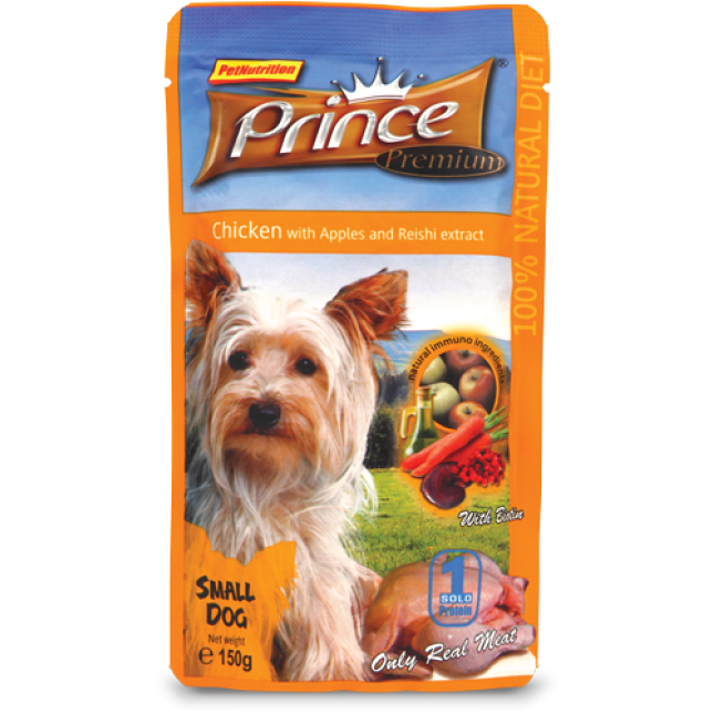 Prince Pouches Chicken, Baked Apples, Reishi 150gr Prince Pouches Chicken, Baked Apples, Reishi 150gr