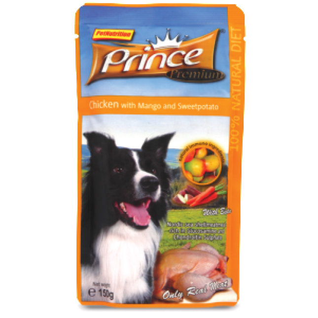 Prince Pouches Chicken, Mango, Sweet Potato 150gr