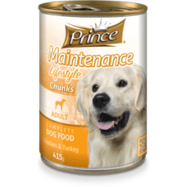 Prince Dog τροφή σκύλου (κοτόπουλο, γαλοπούλα) 415gr Prince Dog τροφή σκύλου (κοτόπουλο, γαλοπούλα) 415gr