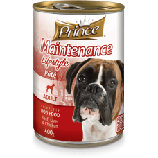 Prince Dog Pate τροφή σκύλου ( βοδινό συκώτι, κοτόπουλο) 400g