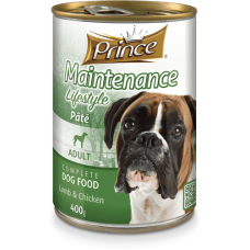 Prince Dog Pate τροφή σκύλου (αρνί, κοτόπουλο) 400g
