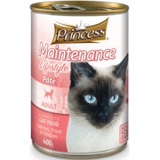 Princess Cat τροφή γάτας ( σολωμός, κοτόπουλο) 400gr