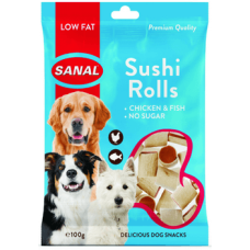 Sanal σνακ σκύλου με κοτόπουλο & ψάρι 100gr Sanal σνακ σκύλου με κοτόπουλο & ψάρι 100gr