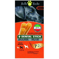 Rolls rocky dental sticks premium για σκυλιά 7τμχ medium