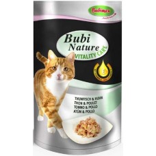 Bubimex Bubi Nature τροφή γάτας με τόνο & κοτόπουλο για ενέργεια με βιταμίνη Ε 70gr