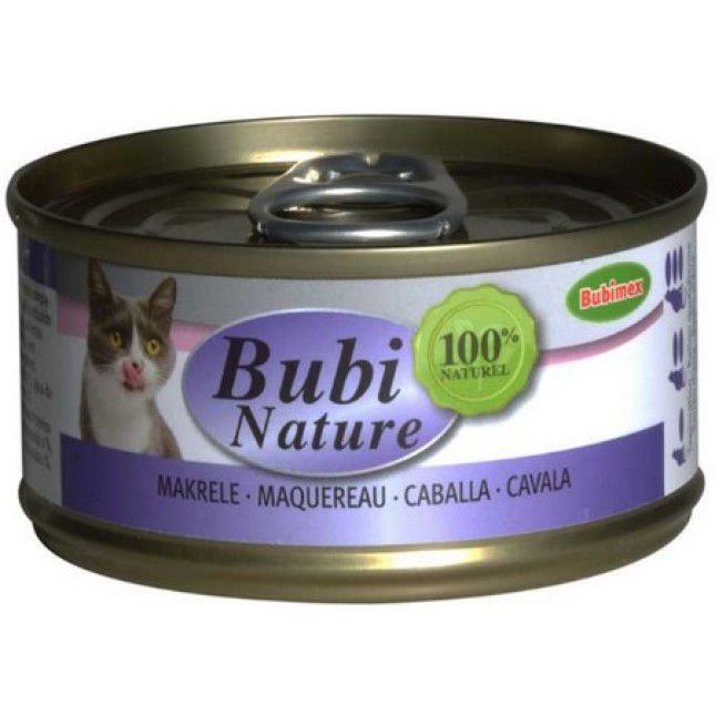 Bubimex Bubi Nature κονσέρβα με σκουμπρί χωρίς βαφές και συντηρητικά 70gr