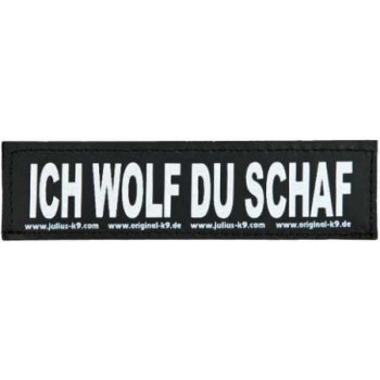Julius-K9 αυτοκόλλητο velcro s ICH WOLF DU SCHAF Julius-K9 αυτοκόλλητο velcro s ICH WOLF DU SCHAF