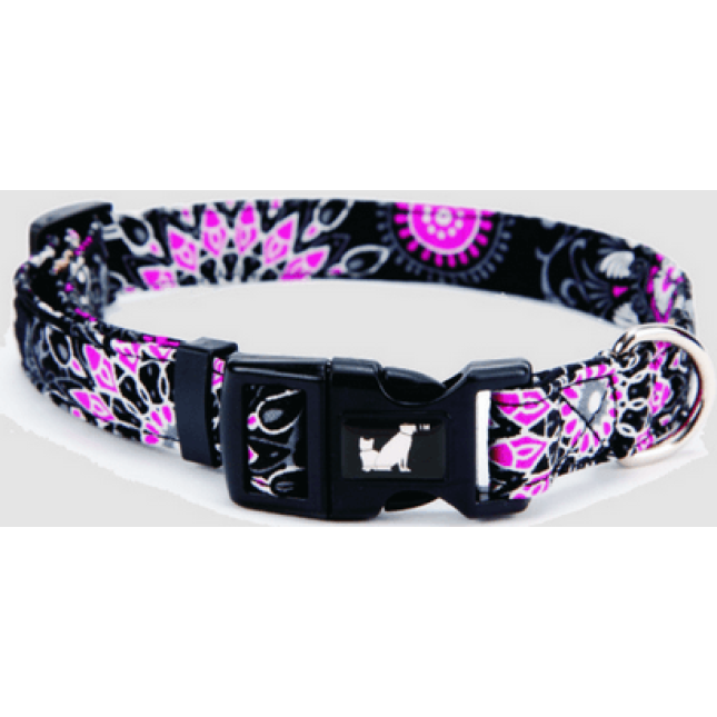 Petler περιλαίμιο Flowery black D small Petler περιλαίμιο Flowery black D small