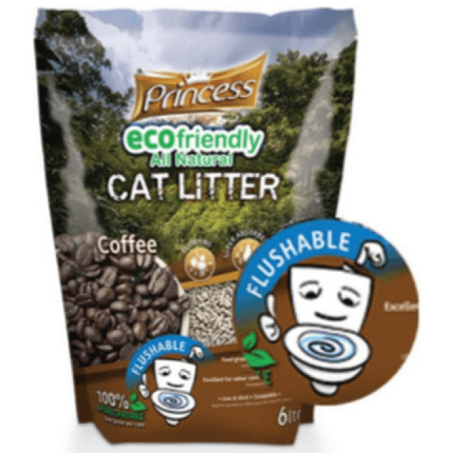 Princess άμμος γάτας Flushable,Coffee original 7lt Princess άμμος γάτας Flushable,Coffee original 7lt