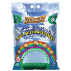 Princess άμμος γάτας Clumping Silica μπλε 5lt Princess άμμος γάτας Clumping Silica μπλε 5lt