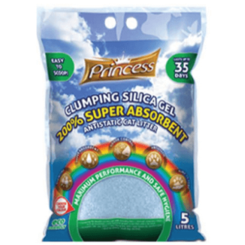 Princess άμμος γάτας Clumping Silica μπλε 5lt Princess άμμος γάτας Clumping Silica μπλε 5lt