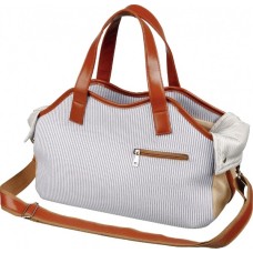 Trixie τσάντα μεταφοράς amber 20x27x42cm μπλε/άσπρη Trixie τσάντα μεταφοράς amber 20x27x42cm μπλε/άσπρη