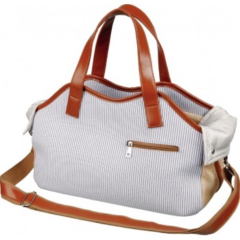 Trixie τσάντα μεταφοράς amber 20x27x42cm μπλε/άσπρη