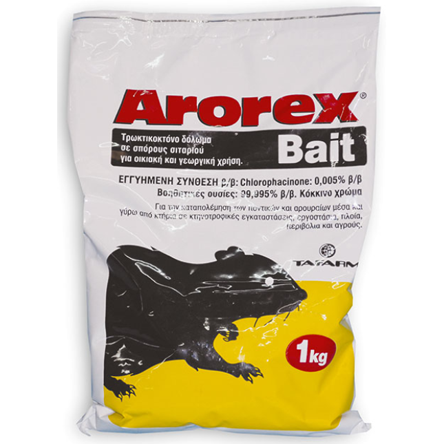 tafarm ποντικοφάρμακο arorex bait (σιτάρι)