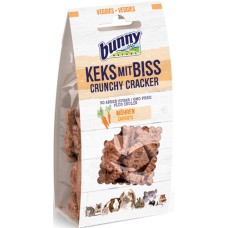 Bunny Nature Crunchy cracker Συμπληρωματική τροφή για Κουνέλια Νάνους & Τρωκτικά, με καρότα