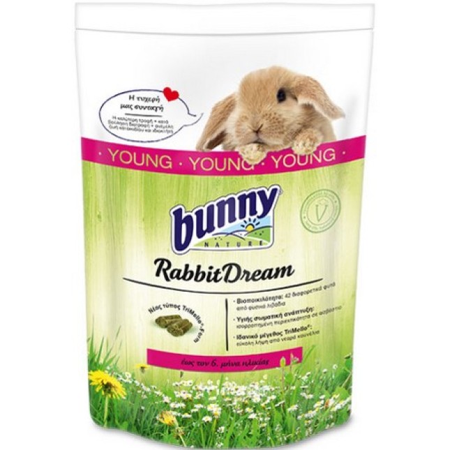 Bunny Nature Rabbit dream για κουνέλια έως τον 6ο μήνα ηλικίας 1,5kg