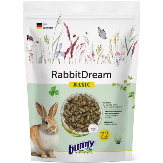 Bunny Nature Rabbit dream Πλήρης τροφή για κουνέλια νάνους από τον 6ο μήνα ηλικίας Bunny Nature Rabbit dream Πλήρης τροφή για κουνέλια νάνους από τον 6ο μήνα ηλικίας