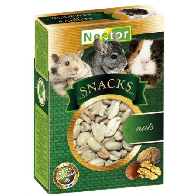 nestor σνακς τρωκτικών nuts φυστίκι 80gr