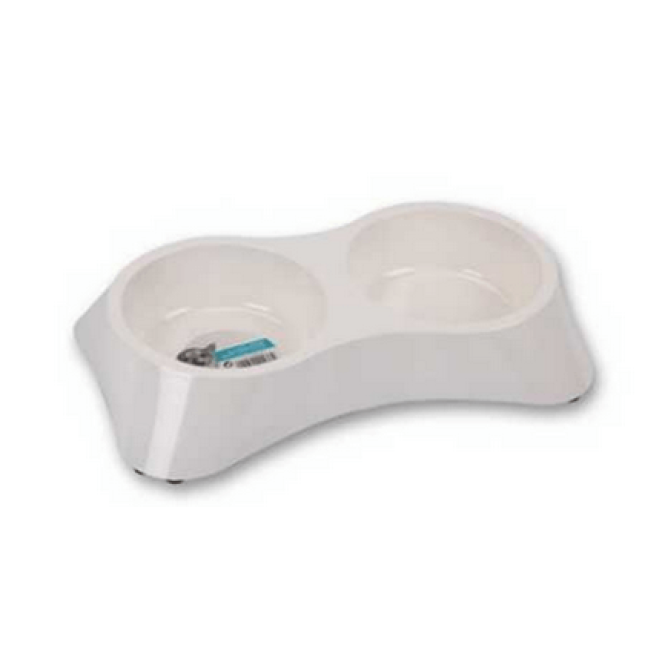 M-pets πίατο μελαμίνη διπλό 2x350ml πράσινο, μπλέ, άσπρο M-pets πίατο μελαμίνη διπλό 2x350ml πράσινο, μπλέ, άσπρο