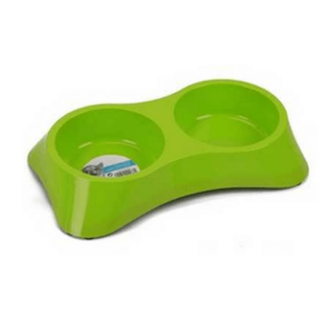 M-pets πίατο μελαμίνη διπλό 2x350ml πράσινο, μπλέ, άσπρο M-pets πίατο μελαμίνη διπλό 2x350ml πράσινο, μπλέ, άσπρο