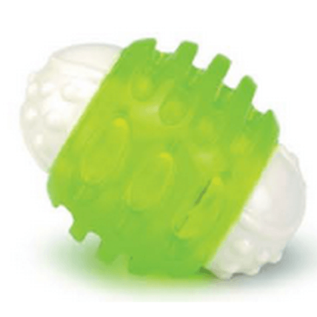 Beeztees rub giggle μπάλα ribsy dog 8cm πράσινο Beeztees rub giggle μπάλα ribsy dog 8cm πράσινο