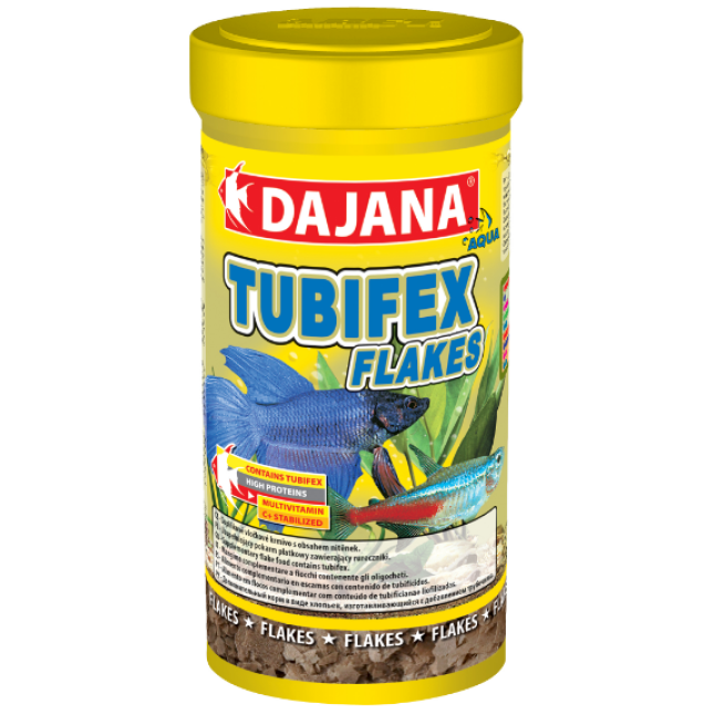 DajanaPet tubifex flakes 250ml/50gr