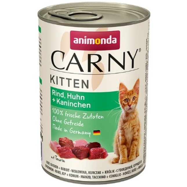 Animonda Carny Kitten / κονσέρβες διάφορων γεύσεων 400gr