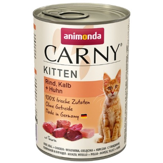 Animonda Carny Kitten / κονσέρβες διάφορων γεύσεων 400gr