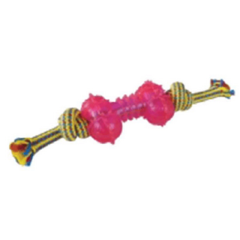 Papillon σχοινί με 2 κόμπους & TPR κόκκαλο 33cm 200-205 g Papillon σχοινί με 2 κόμπους & TPR κόκκαλο 33cm 200-205 g