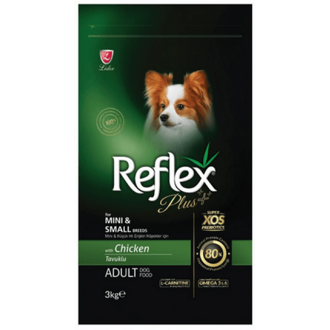 Lider Reflex plus πλήρης τροφή για ενήλικες μικρόσωμων φυλών (κοτόπουλο) 3kg