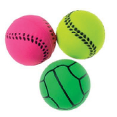 Tatrapet μπάλα μαλακιά mixed 9cm, neon Tatrapet μπάλα μαλακιά mixed 9cm, neon