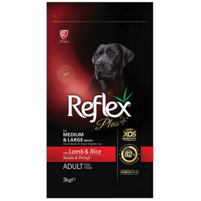 Lider Reflex plus τροφή για ενήλικες σκύλους μεσαίων και μεγαλόσωμων φυλών, αρνί 15kg