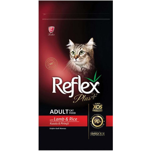 Lider Reflex plus  τροφή για ενήλικες γάτες,αρνί