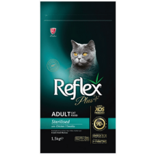 Lider Reflex plus τροφή για ενήλικες στειρωμένες γάτες,κοτόπουλο 1,5kg
