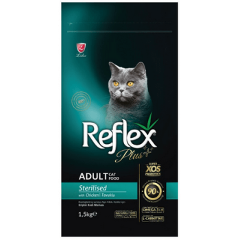 Lider Reflex plus τροφή για ενήλικες στειρωμένες γάτες, κοτόπουλο Lider Reflex plus τροφή για ενήλικες στειρωμένες γάτες, κοτόπουλο