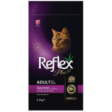 Lider Reflex plus τροφή για ενήλικες γάτες gourmet multicolour