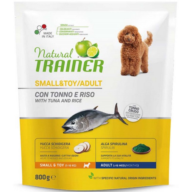 Natural Trainer για μικρόσωμους ενήλικους σκύλους με τόνο 800gr