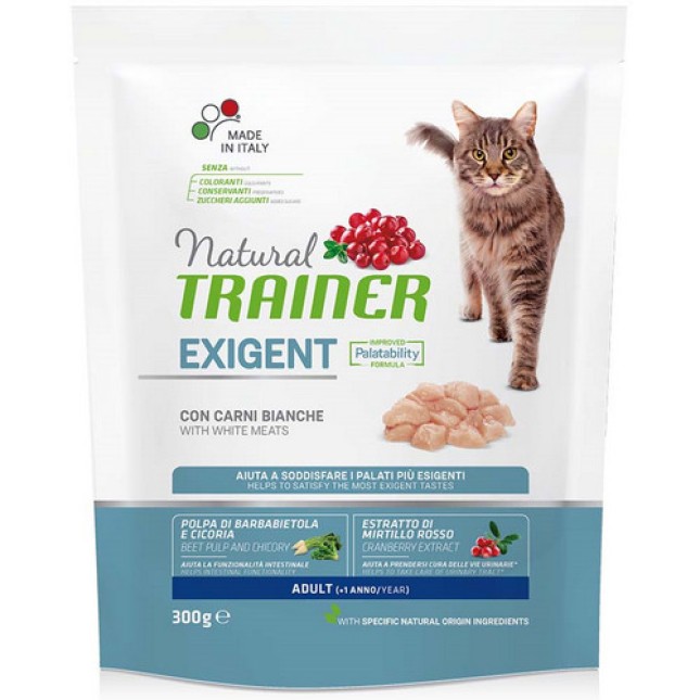 Natural Trainer για απαιτητικές ενήλικες γάτες με λευκά κρέατα 300gr Natural Trainer για απαιτητικές ενήλικες γάτες με λευκά κρέατα 300gr