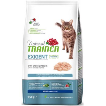 Natural Trainer για απαιτητικές ενήλικες γάτες με λευκά κρέατα 1,5kg