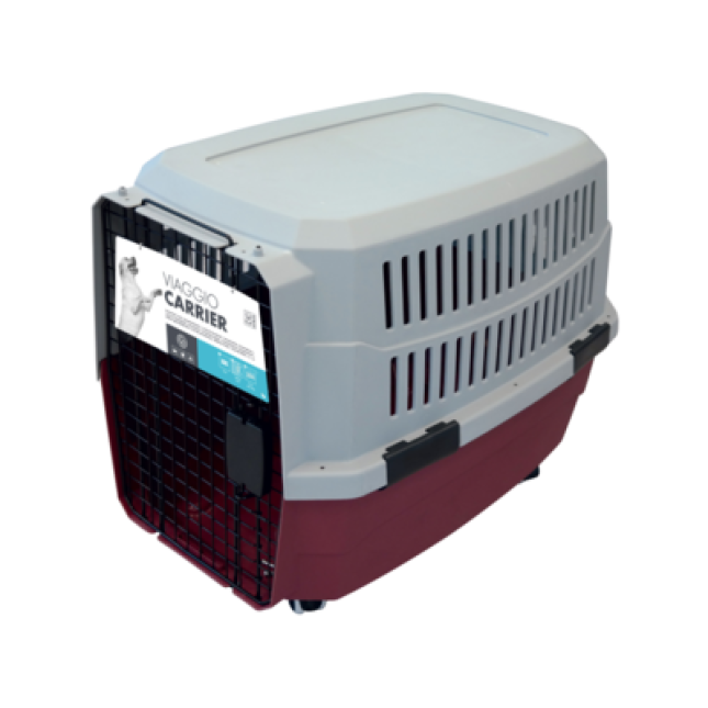 M-pets κλουβί ΙΑΤΑ, Viaggio μπορντώ 68x47x45cm M-pets κλουβί ΙΑΤΑ, Viaggio μπορντώ 68x47x45cm