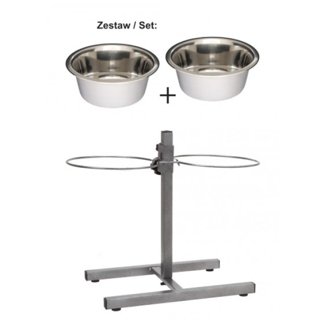 Lolo pets βάση ρυθμιζόμενη με 2 μεταλλικά πιάτα 4,70lt Lolo pets βάση ρυθμιζόμενη με 2 μεταλλικά πιάτα 4,70lt
