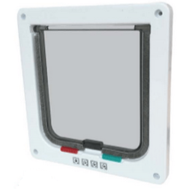 M-pets πόρτα 4-WAY εξωτ 192 x 200 mm - εσωτ 164 x 174 mm λευκή M-pets πόρτα 4-WAY εξωτ 192 x 200 mm - εσωτ 164 x 174 mm λευκή