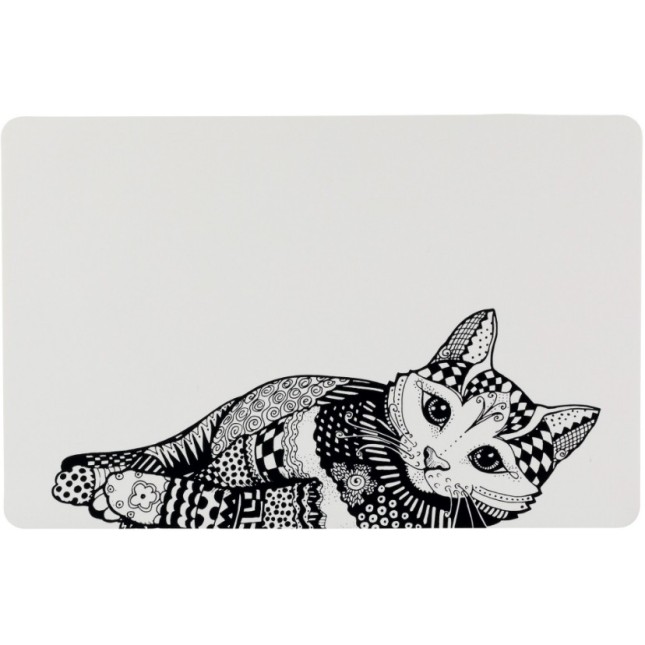 Trixie σουπλά zentangle 44x28cm άσπρο/μαύρο